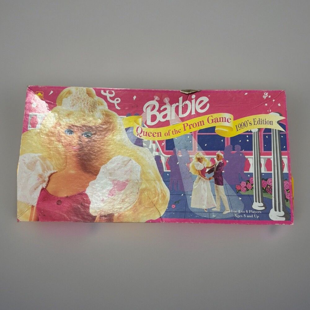 Vintage 1990 Barbie Queen of the Prom Game Missing 1 Piece No Instructions